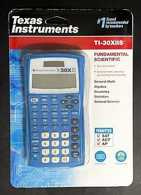 New Texas Instruments Ti X Iis Two Line Scientific Calculator Blue