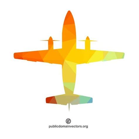 Silhouette of a military airplane | Public domain vectors