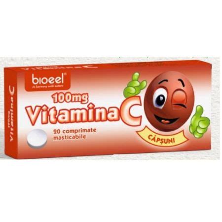 Vitamina C Cu Aroma De Capsuni Mg Comprimate Masti Bebe Tei