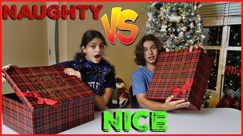 Naughty Vs Nice Christmas Present Challenge Keilly Alonso Youtube