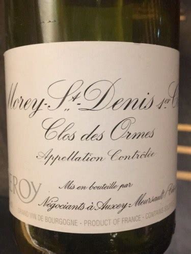 2007 Maison Leroy Morey Saint Denis 1er Cru Clos Des Ormes Vivino US