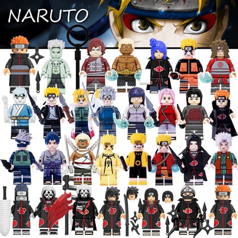 Lego Minifigures Naruto Uzumaki Naruto Uchiha Itachi Sasuke Six Ways