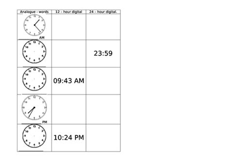 Time Worksheets Assorted Ks2 Teaching Resources