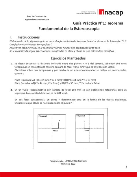 Guia Practica N1 Material Ingenieria en Geomensura Guía Práctica N