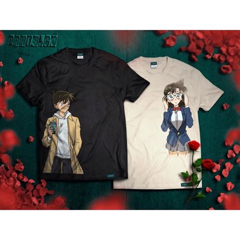 Tee Storetmz Sinichi X Ran Detective Conan Anime Couple Shirt Lazada Ph