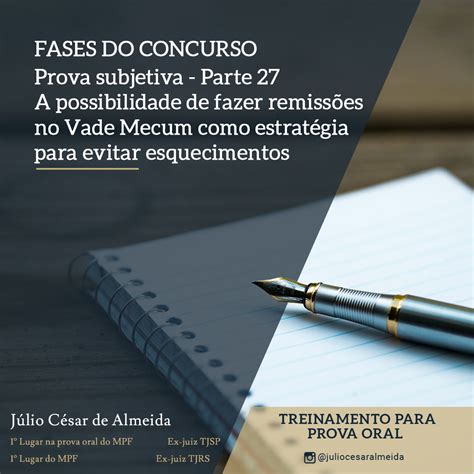 Fases Do Concurso Prova Subjetiva Parte 27 A Possibilidade De