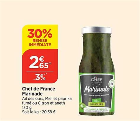 Promo Chef De France Marinade Chez Maximarch Icatalogue Fr