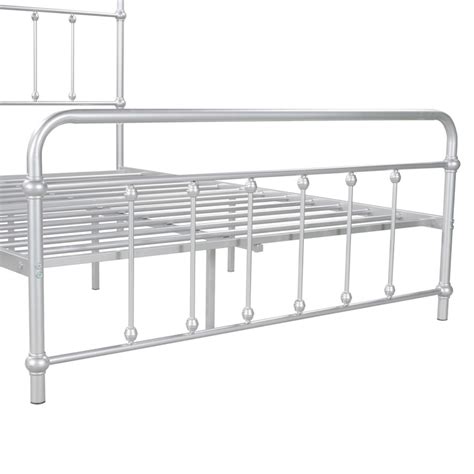 Casainc Metal Platform Bed Silver Full Metal Platform Bed At