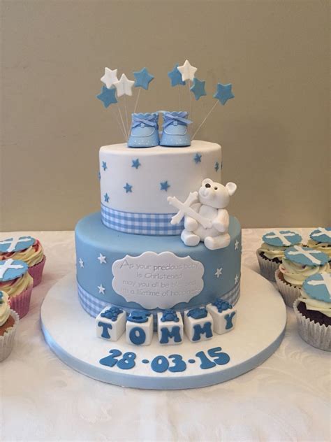 2 Tier Fondant Cake With Sugarpaste Teddy Bear And Blocks Kellylou