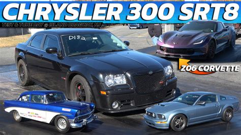 Chrysler 300 Srt8 Vs Z06 Corvette Mustang 5 0 And Chevy Bel Air Drag R Import2race