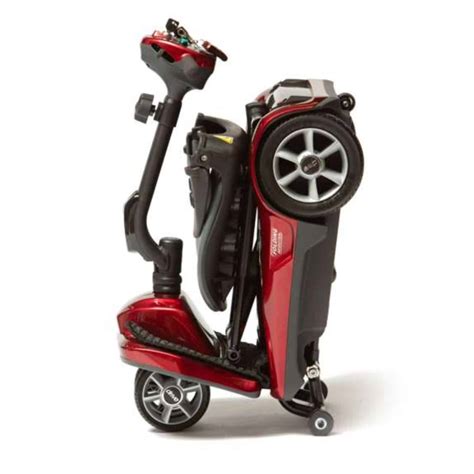 Drive Medical Dual Wheel Auto Fold Mobility Scooter In Red Simplelife