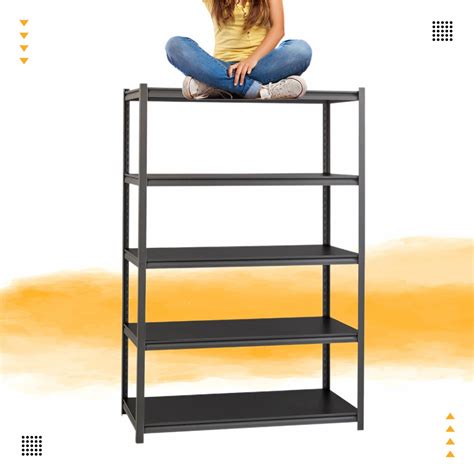 Rigma 5 Tier Garage Shelf Heavy Duty Steel Shelving Unit Adjustable