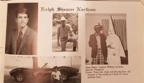 Ralph Northam Med School Yearbook Page Shows Blackface Kkk Photo