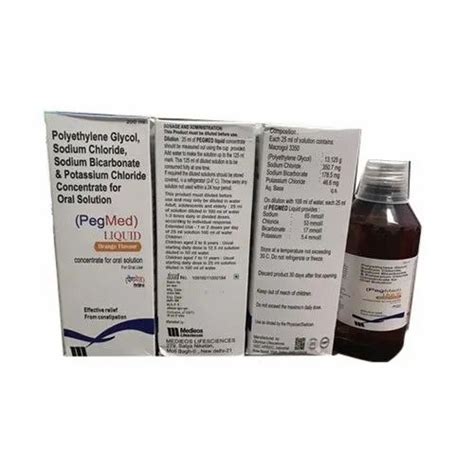 Polyethylene Glycol Syrup Glorious Life Sciences 200ml Id 22348135955