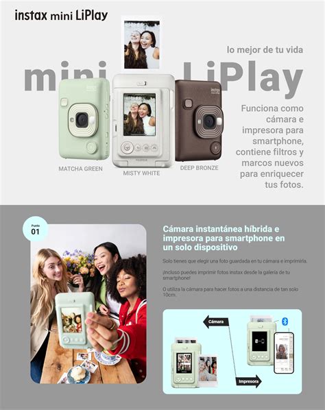 C Mara Fujifilm Instax Mini Liplay Matcha Green Mi Foto Pro