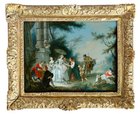 Nicolas Lancret 1690 1743 And Workshop Scene In A Park The Fortune