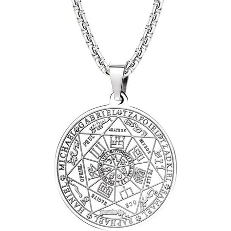 Collier Talisman De M Daille Sceau Des Archanges Pour Homme Femme