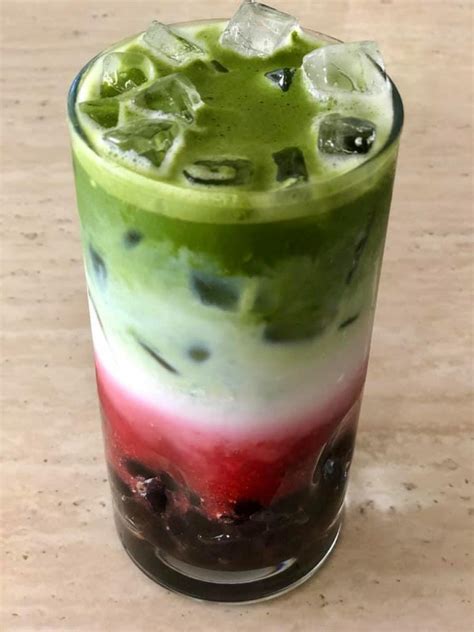 Strawberry Matcha Latte Zap La