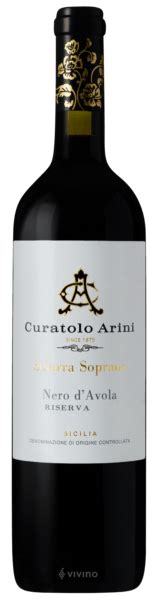 Curatolo Arini Sciarra Soprana Nero D Avola Riserva Vivino Us