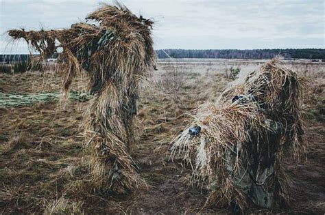 The Hunting Ghillie Suit Came First and Was Adopted by Snipers