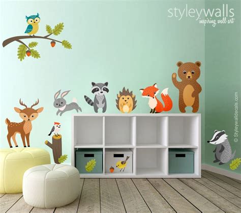 Woodland Forest Animal Wall Decals at Ellen Sexton blog