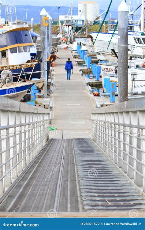 Alaska Boat Full Of People Fishing For Salmon Editorial Photo