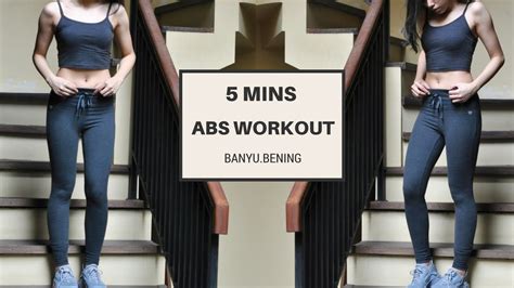 Mins Abs Workout Flatter Lower Abs Slimmer Waist Banyu Be Youtube