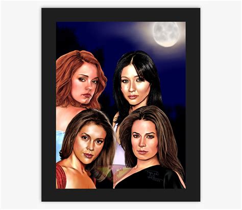 Charmed 1998 Tv Series Digital Art Painting Poster Print Etsy