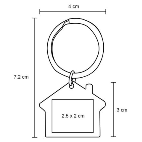 Llavero Met Lico En Forma De Casa Mk For Promotional Kw