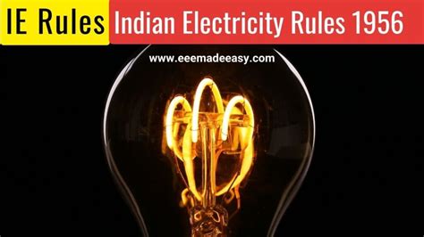 Pdf Ie Rules Indian Electricity Rules Eee Made Easy