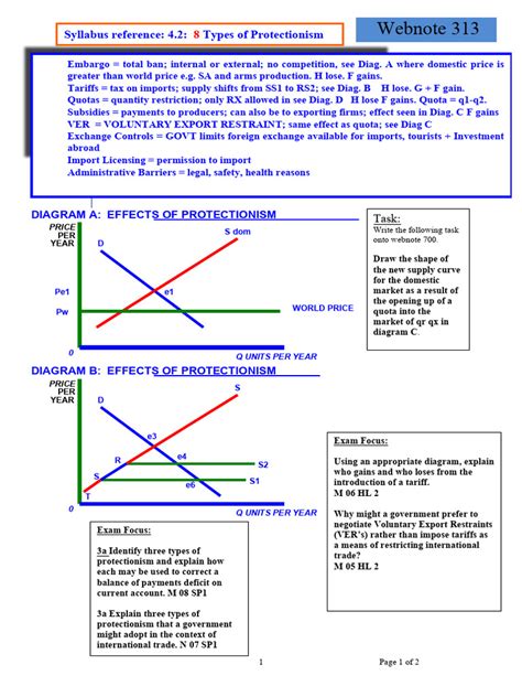 313 - 8 Types of Protectionism 1 4 | PDF