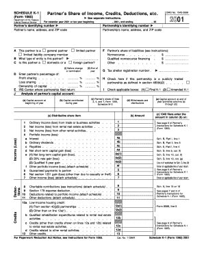 SCHEDULE K 1 Form 1065 Department Of The Treasury Internal Revenue