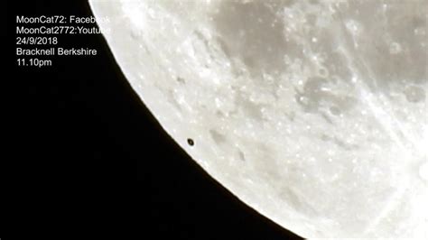 Astrónomo graba momento exacto en que OVNI pasa frente a la luna