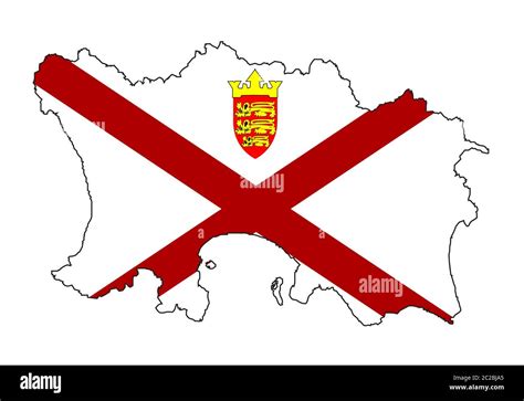 Map Jersey Channel Islands Hi Res Stock Photography And Images Alamy