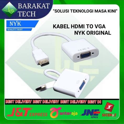 Jual Converter Cable Kabel Converter HDMI TO VGA NYK Original