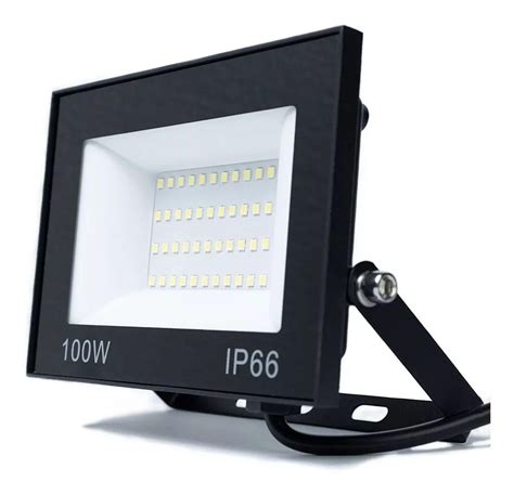 Refletor Led Smd 100w Holofote Bivolt Ip66 6500K Branco Frio Dubai