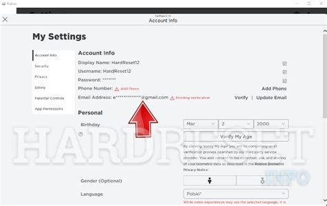 How To Change Email Address In Roblox HardReset Info