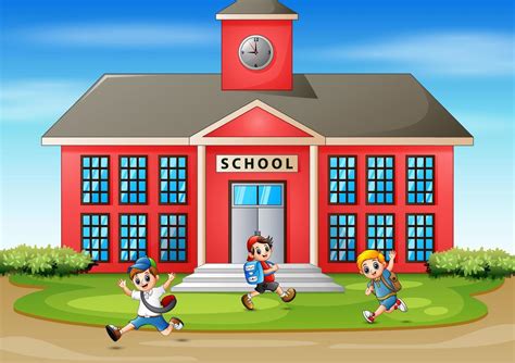 Happy student going to school 6132772 Vector Art at Vecteezy