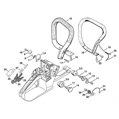 Stihl Ms Chainsaw Ms Farmboss Parts Diagram Av System