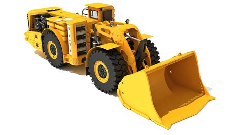 D Underground Hard Rock Haulage Loader Model Turbosquid