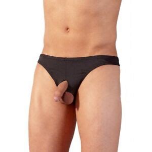 Lingerie Homme Dessous Sexy String Noir Ouvert Ebay