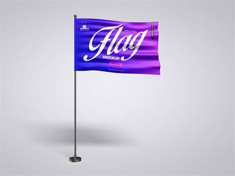 Free Branding Flag Mockup Design Mockup Planet