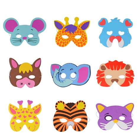 Cartoon Mask Kids Children EVA Foam Animal Masks Kindergarten Stage Performance Mask Toy ...