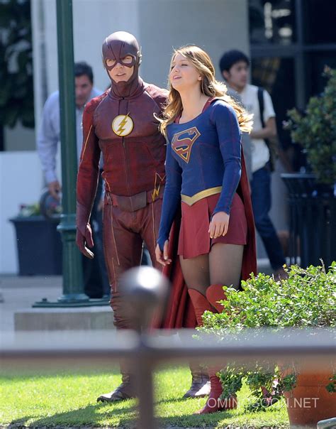 Flash And Supergirl Crossover Photos From Los Angeles