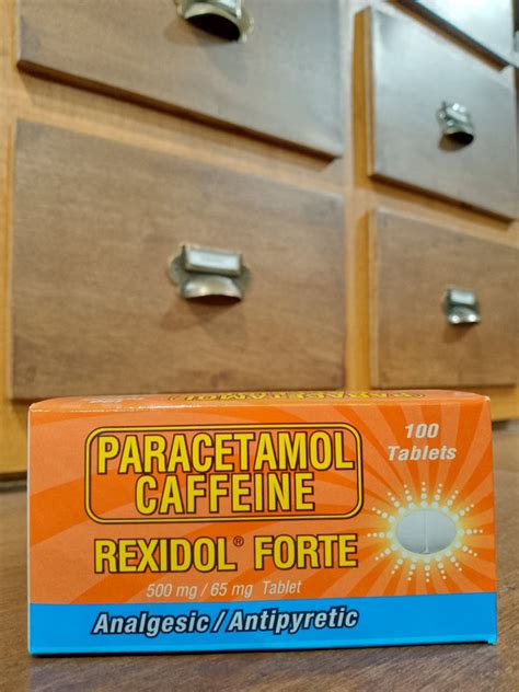 paracetamol caffeine rexidol forte mg mg tablet meds