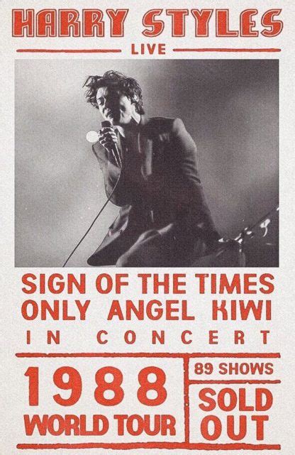 Harry Styles Poster Concert 88 Beige 11 X 17 Inches Usa Sameday Shipping Concertposterorg