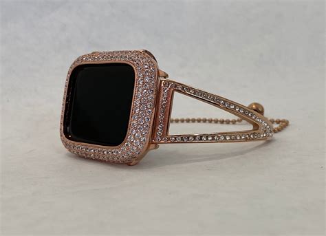 Apple Watch Bangle Band Rose Gold And Or Apple Watch Bezel Lab Diamond