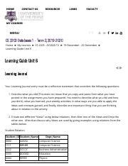 Learning Guide Unit 6 Learning Journal Pdf HOME CONTACT US RESOURCES