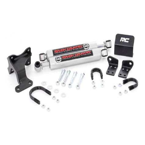 Rough Country N3 Dual Steering Stabilizer Kit For 07 18 Jeep Wrangler 2