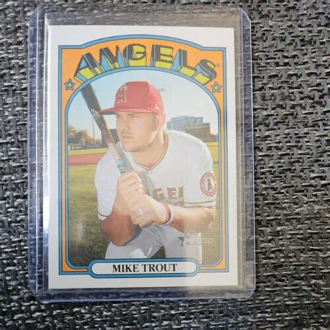 Topps Heritage Mike Trout Paul Goldschmidt Error Card Ebay